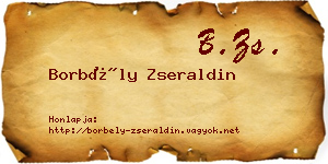 Borbély Zseraldin névjegykártya